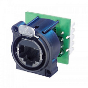 Neutrik NE8FAV-YK панельный разъем RJ45 под зажим провода IDC, пластиковый